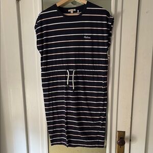 Barbour Stripe Navy Tee Shirt Dress